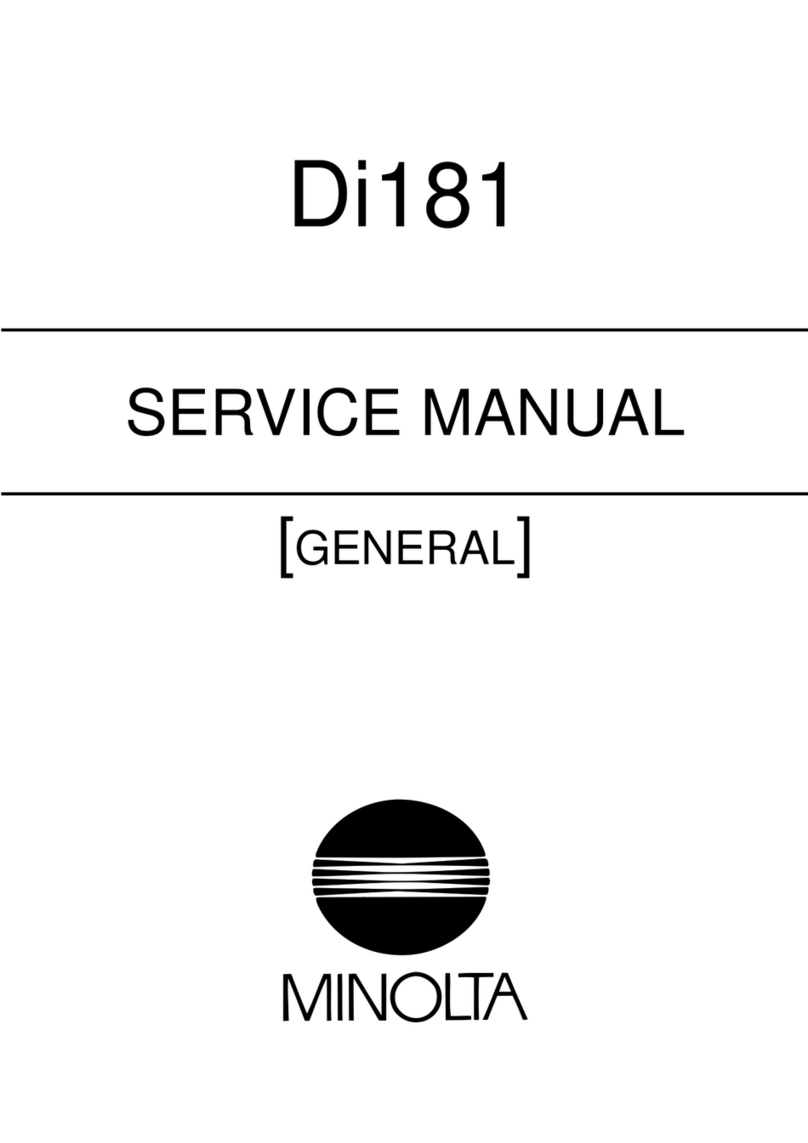 Minolta Di181 Service manual