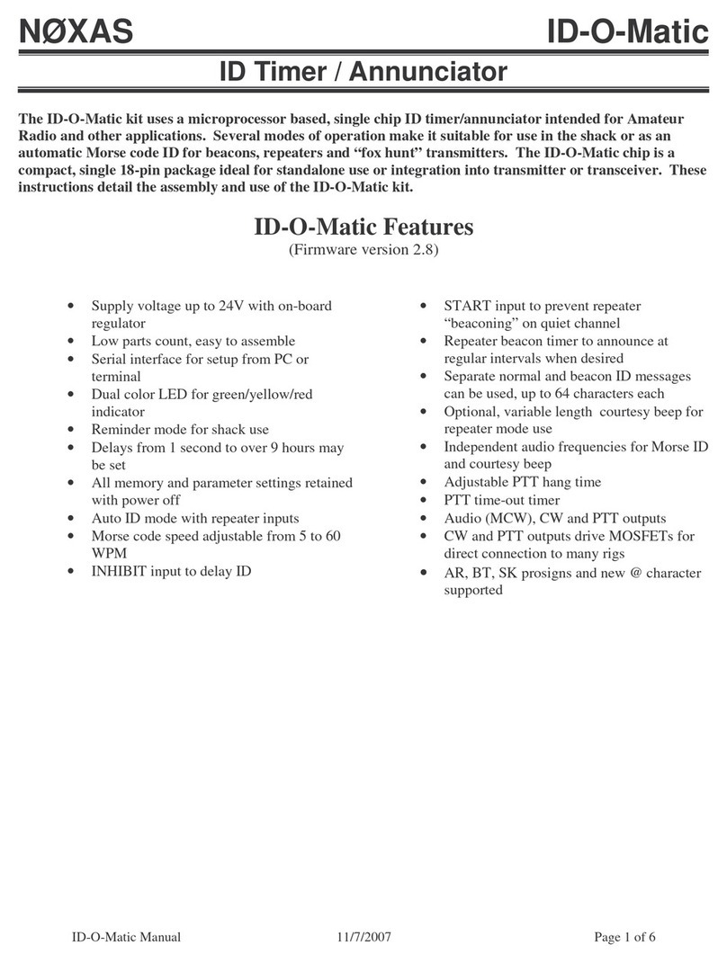 NOXAS ID-O-Matic manual