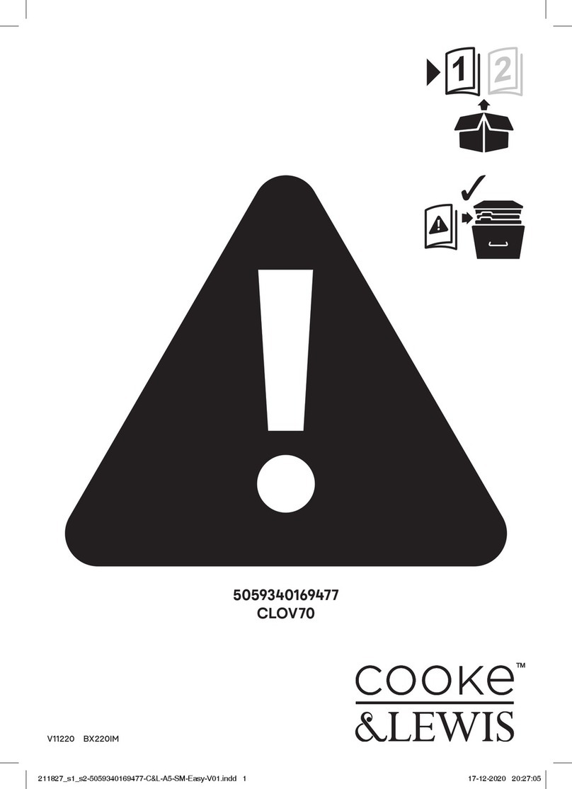 Cooke & Lewis CLOV70 User manual Cooke & Lewis CLOV70 User manual