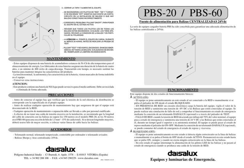 daisalux PBS-20 manual