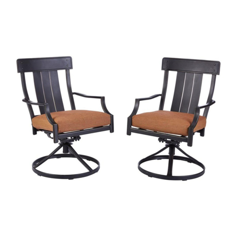 HAMPTON BAY OAK HEIGHTS MOTION D12237-DS Use and care guide
