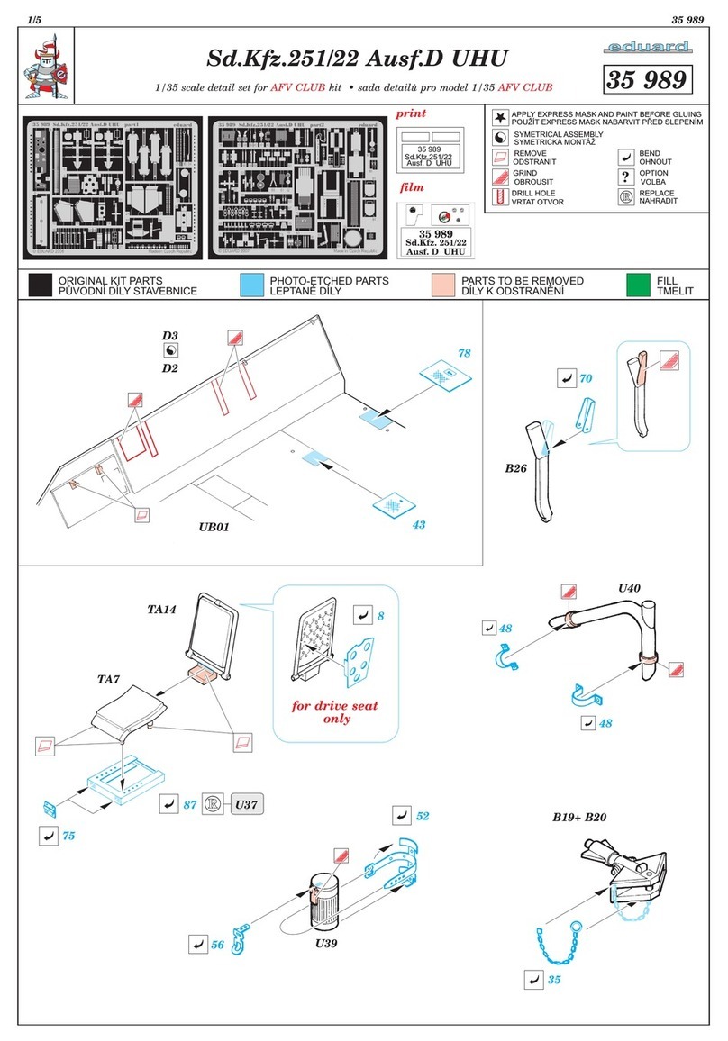 Eduard Sd.Kfz.251/22 Ausf.D UHU quick start guide