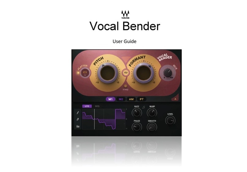 Waves Vocal Bender User manual