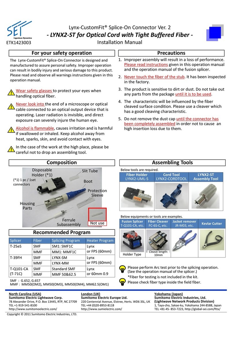 SEI Lynx-CustomFit LYNX2-ST User manual