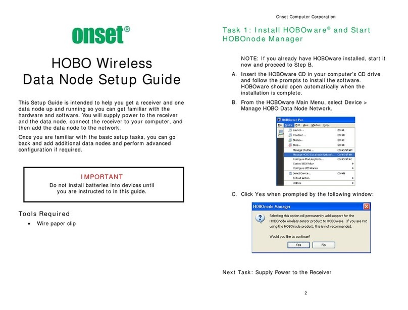 Onset HOBO User manual