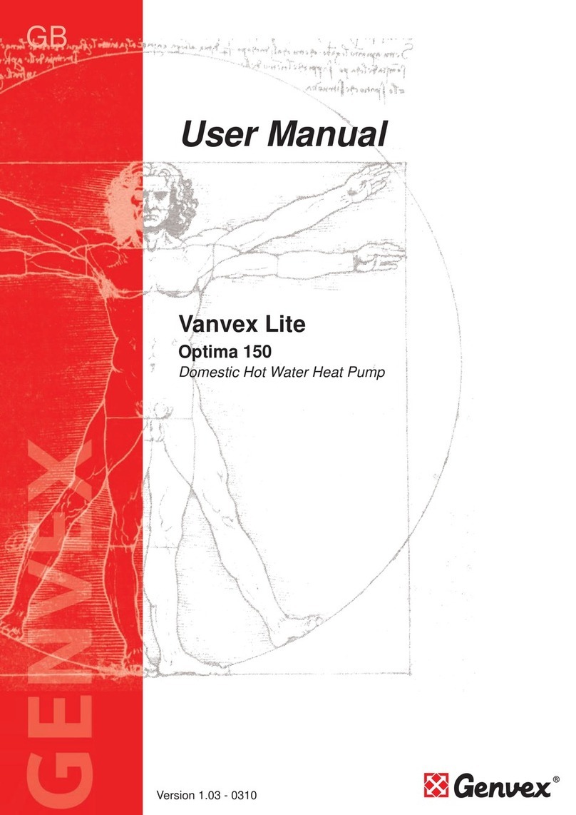 Genvex Vanvex Lite Optima 150 user manual