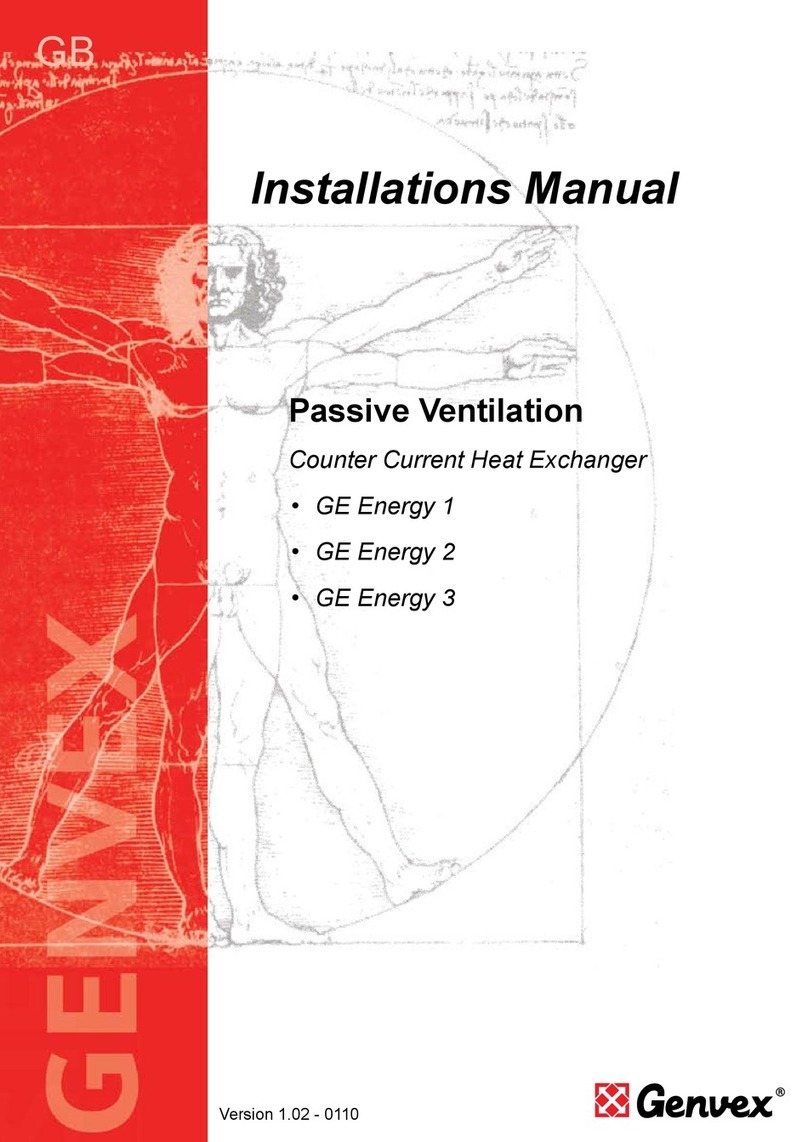 Genvex GE ENERGY 1 installation manual Genvex GE ENERGY 1 installation manual