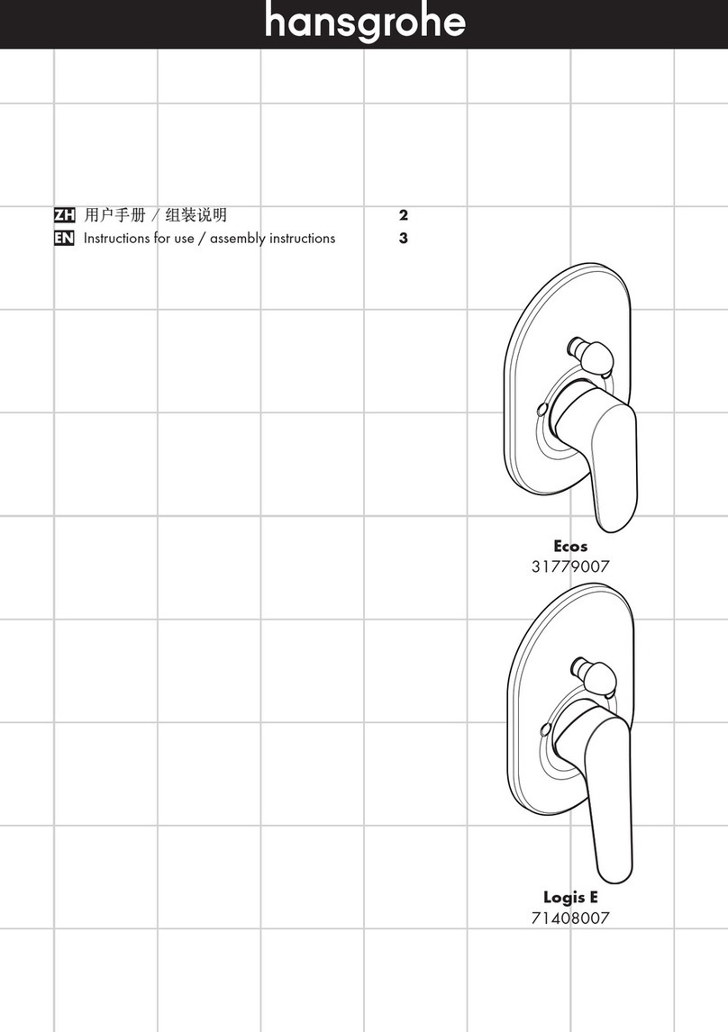 Hans Grohe Ecos 31779007 Instructions for use/assembly instructions