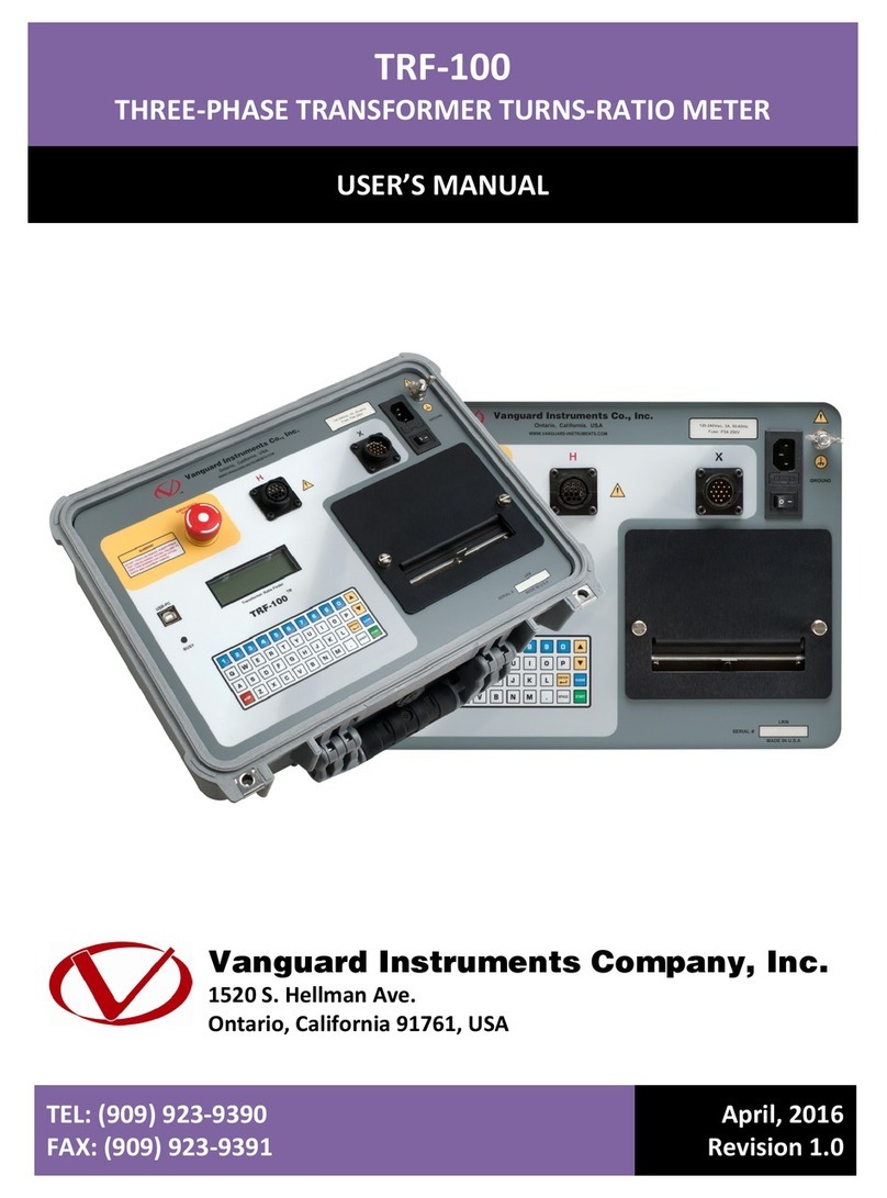 Vanguard Instruments Company TRF-100 User manual