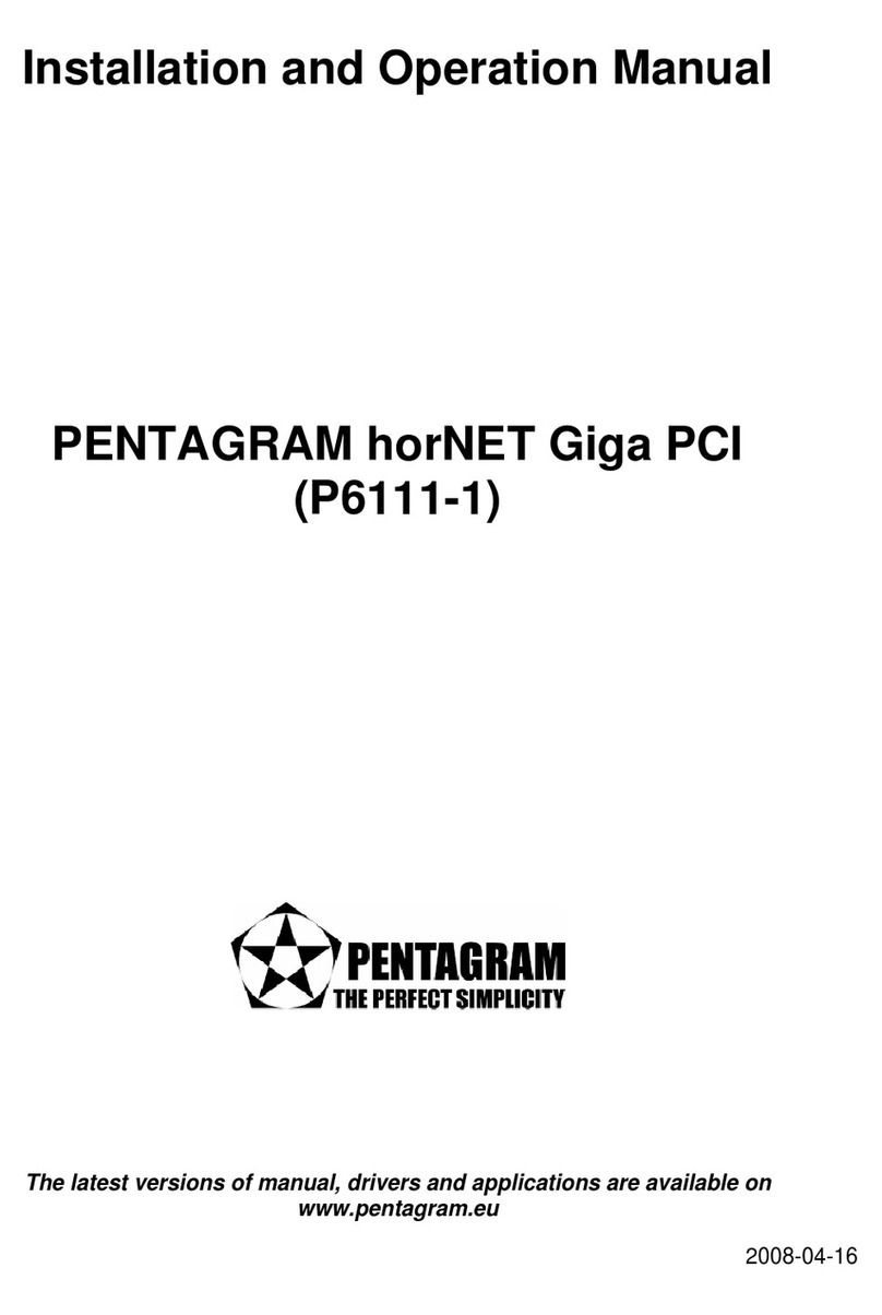 Pentagram horNET Giga PCI User manual