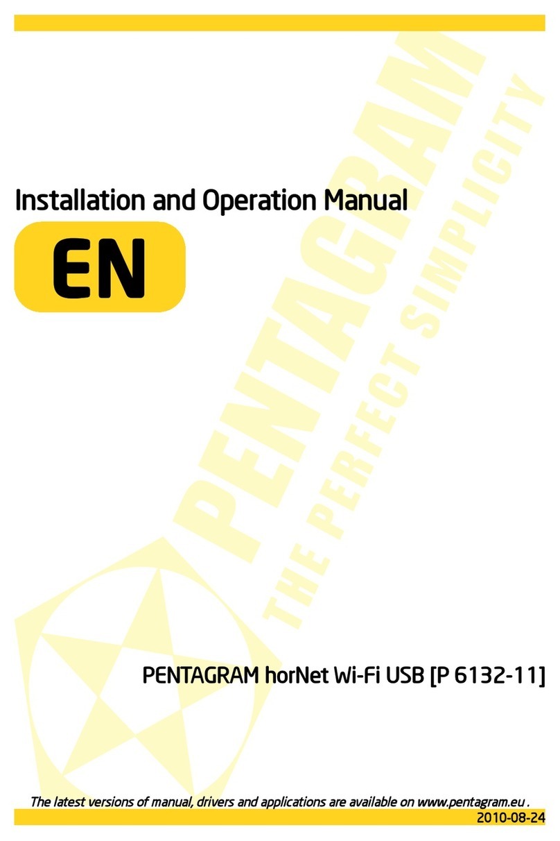 Pentagram horNET Wi-Fi PCI Installation and operation manual