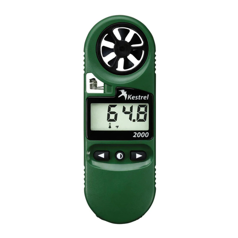 Kestrel 2000 Pocket Weather User manual