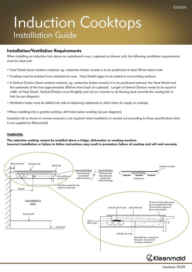 Kleenmaid ICK60X installation guide