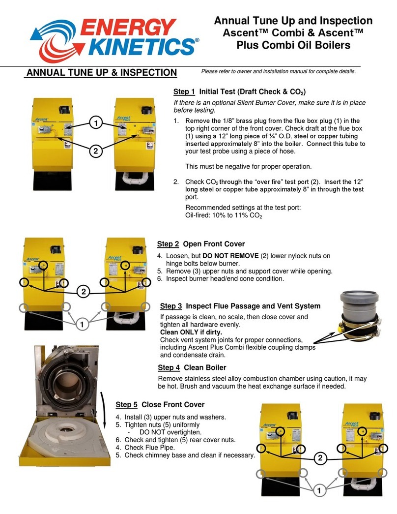 ENERGY KINETICS Ascent Combi Installation instructions ENERGY KINETICS Ascent Combi Installation instructions