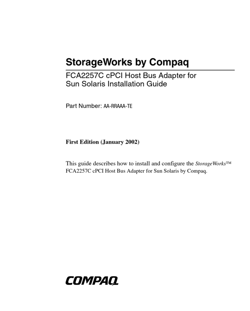 Compaq StorageWorks FCA2257C User manual