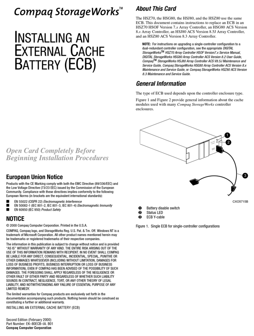 Compaq Storageworks ECB Installing