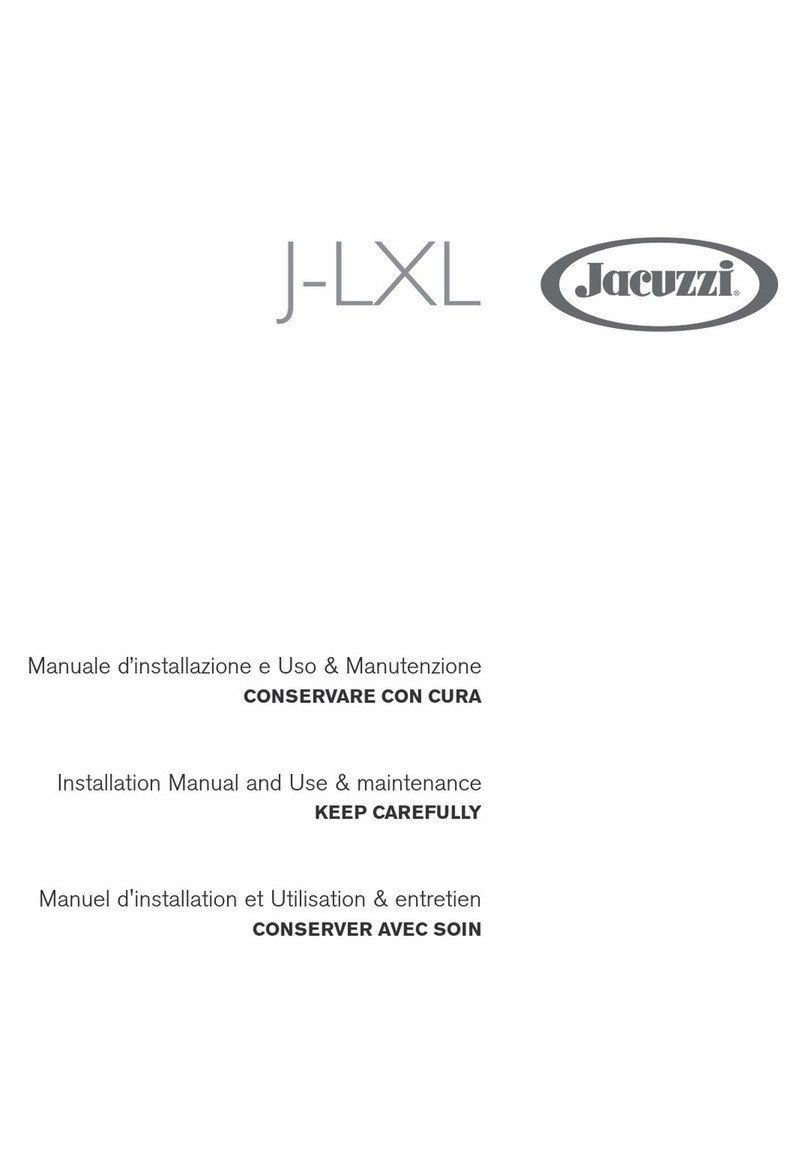 Jacuzzi J-LXK Instruction manual