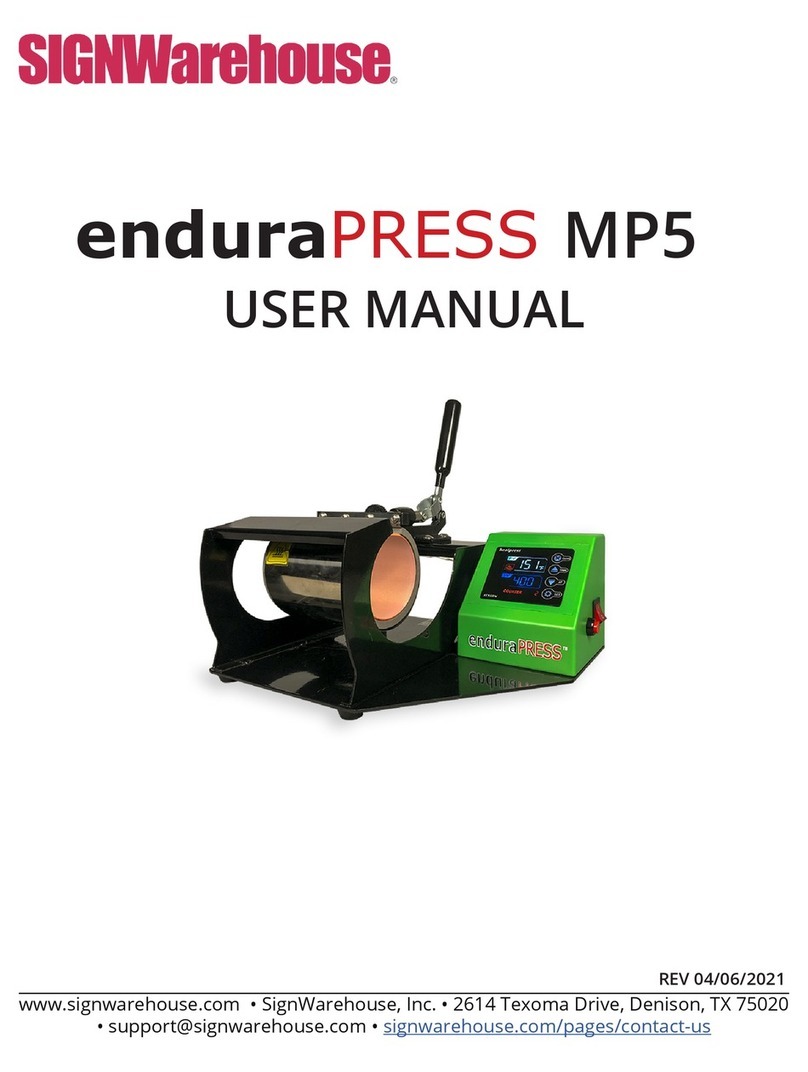 SignWarehouse enduraPRESS MP5 user manual