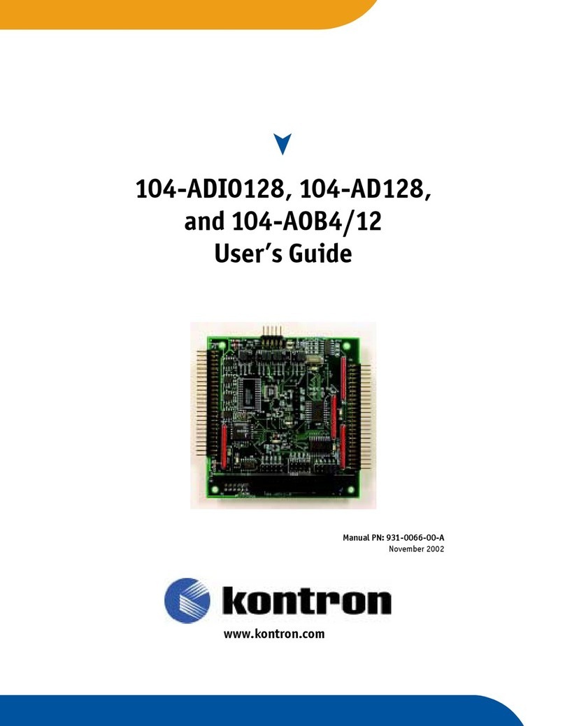 Kontron 104-ADIO128 User manual Kontron 104-ADIO128 User manual