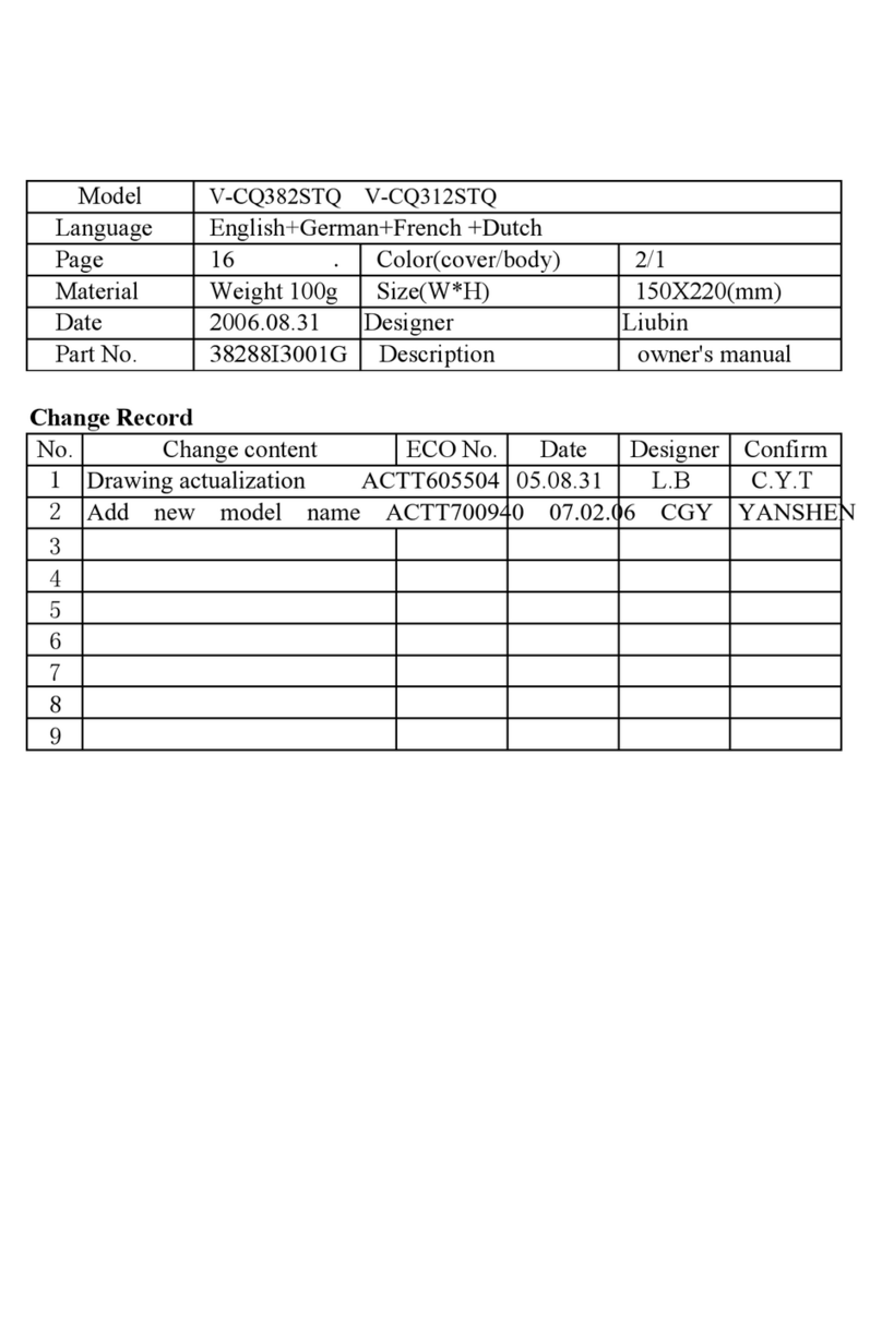 LG V-CQ382S Series manual