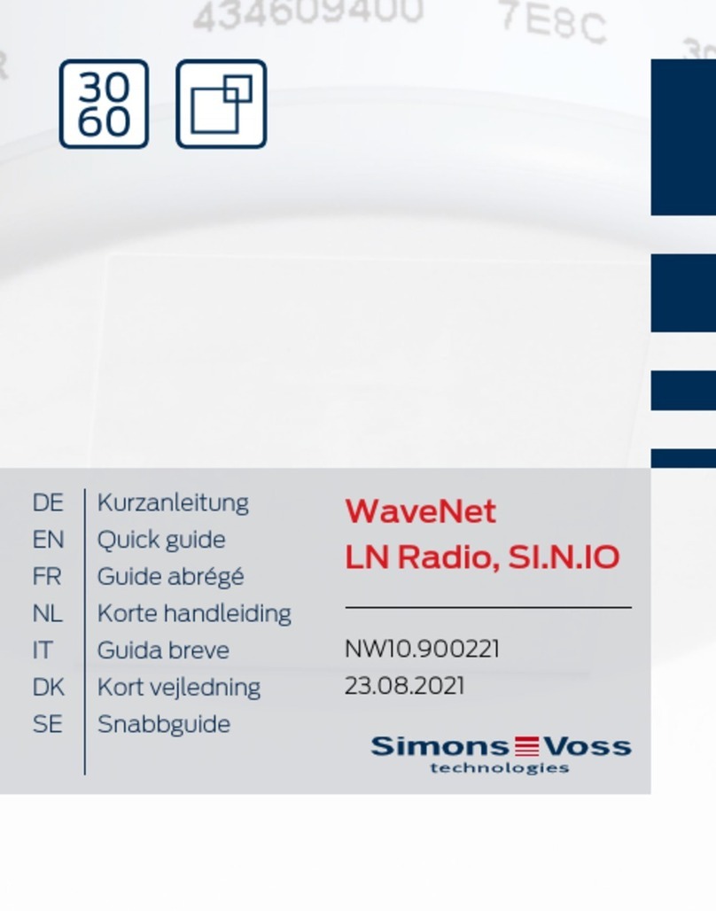 Simons Voss Technologies WaveNet LN Radio, SI.N.IO quick guide