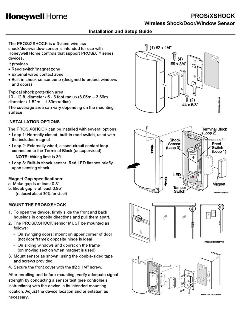 Honeywell Home PROSiSHOCK Assembly instructions