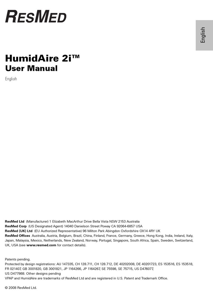 ResMed HumidAire 2i user manual