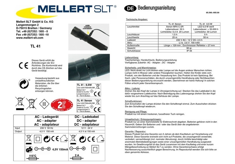 Mellert SLT TL 41 User manual