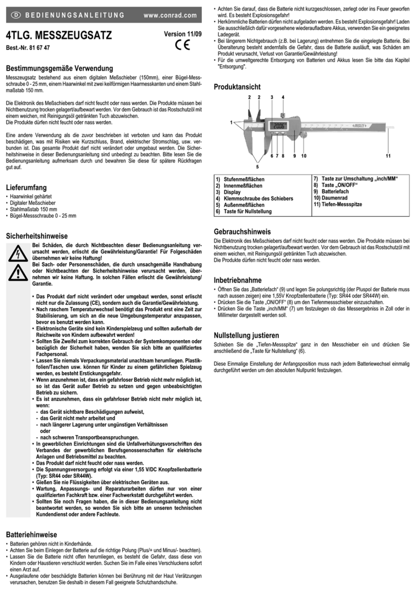 Conrad 81 67 47 operating instructions