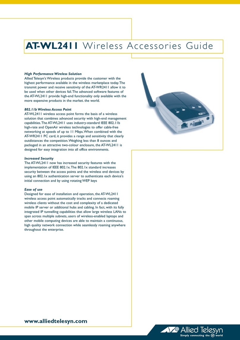 Allied Telesis AT-WL2411 User manual