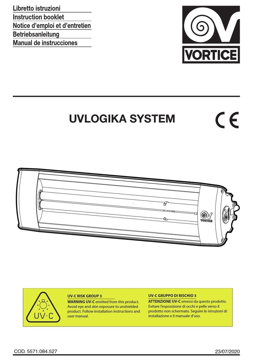 Vortice UVLOGIKA SYSTEM User manual