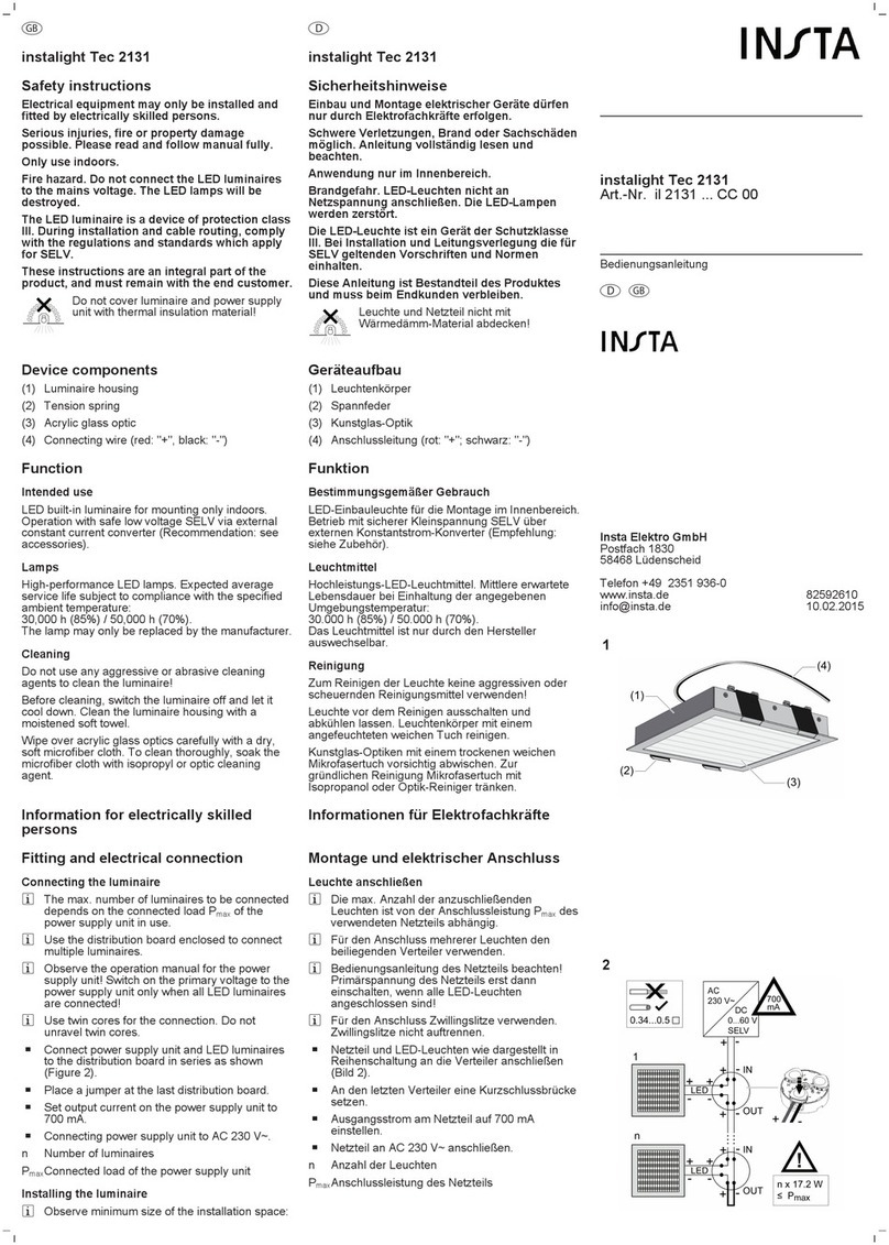 Insta Tec 2131 quick start guide