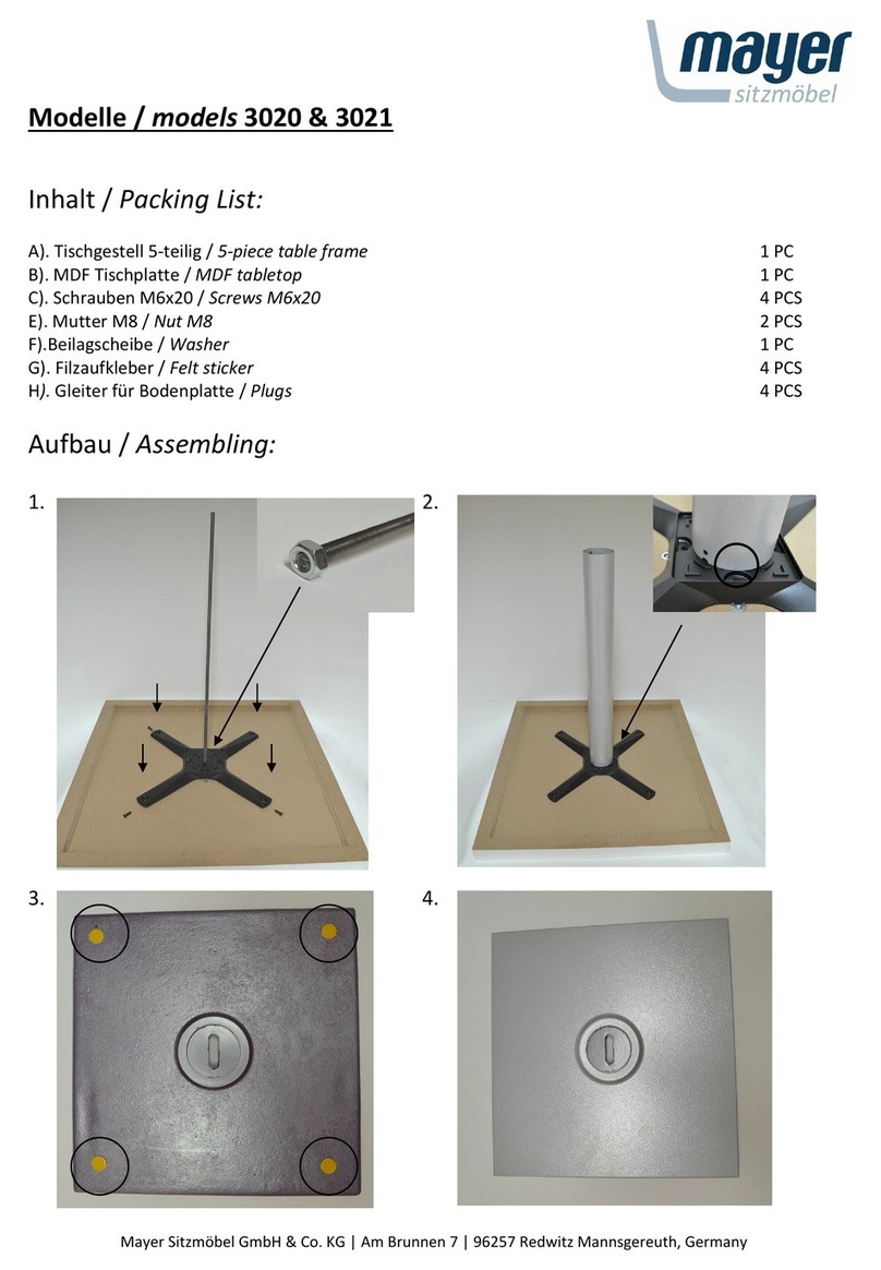 Mayer 3020 User manual