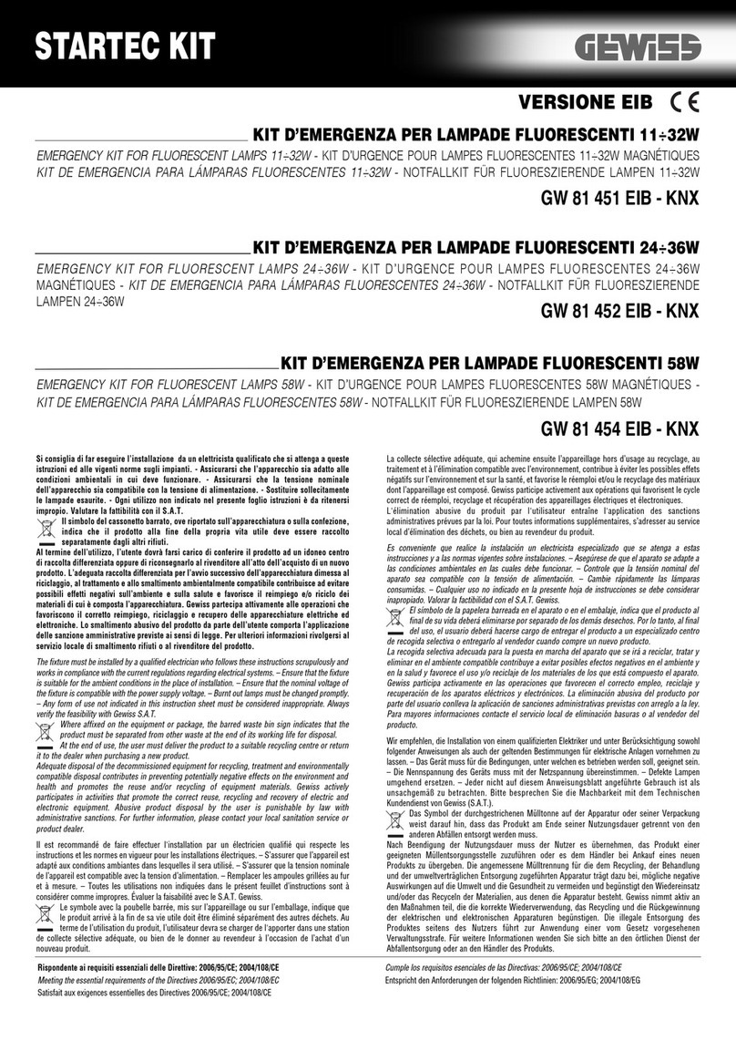 Gewiss GW 81 451 EIB - KNX manual
