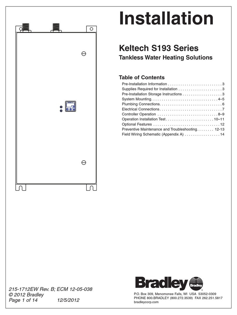 Bradley Keltech S193 Series User manual
