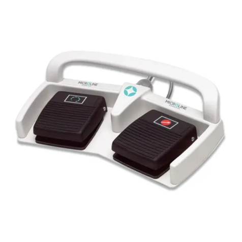Microline PowerPack Dual Control Footswitch Instructions for use