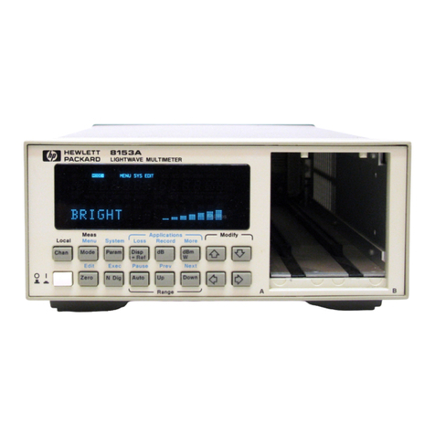 HP 8153A Owner's manual