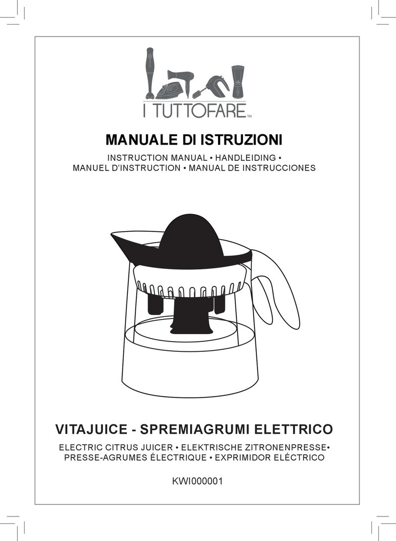 Kasanova I TUTTOFARE VITAJUICE instruction manual