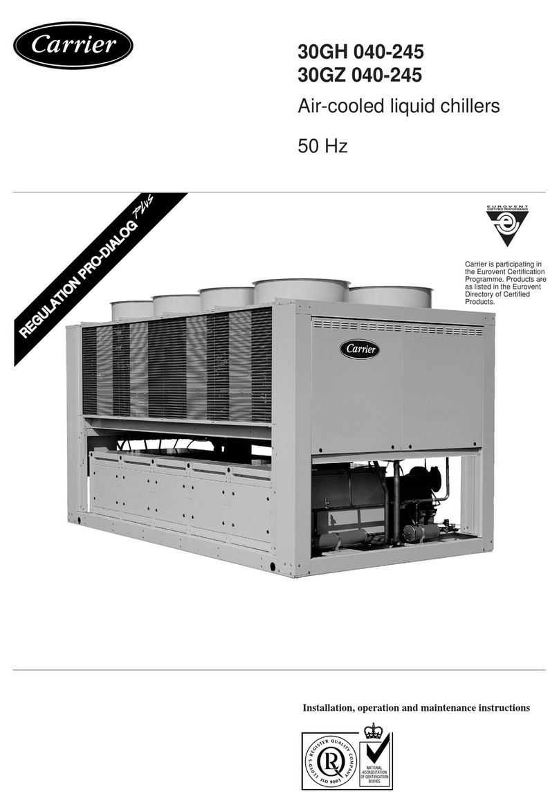 Carrier 30GH 040 Installation, operation and maintenance instructions