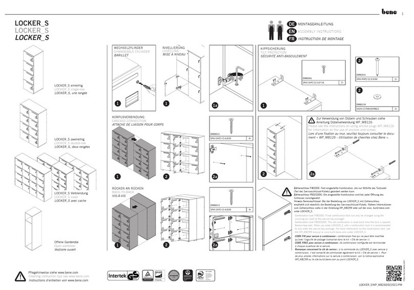 BENE LOCKERS User manual BENE LOCKERS User manual