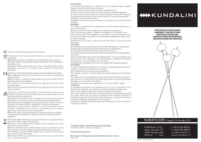 KUNDALINI KUSHI FLOOR Assembly instructions
