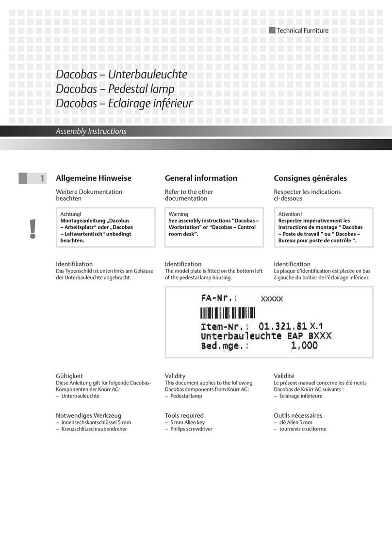 Knurr Dacobas User manual