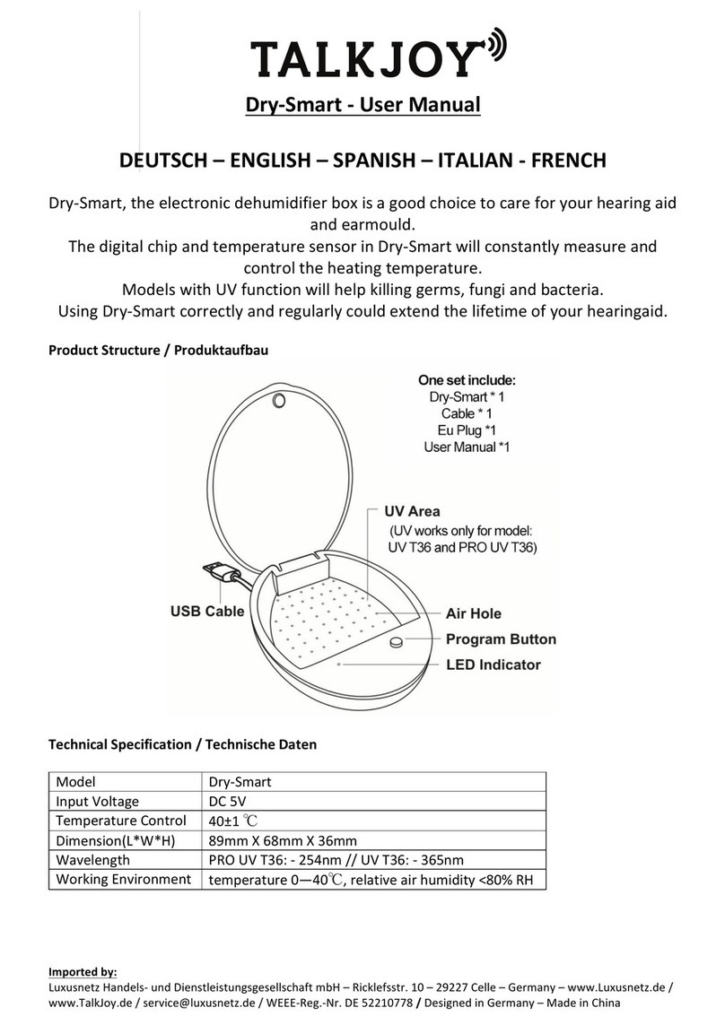 TALKJOY Dry-Smart user manual
