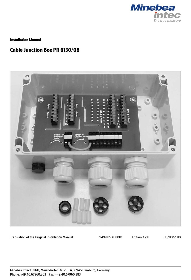 Minebea Intec PR 6130/08 installation manual