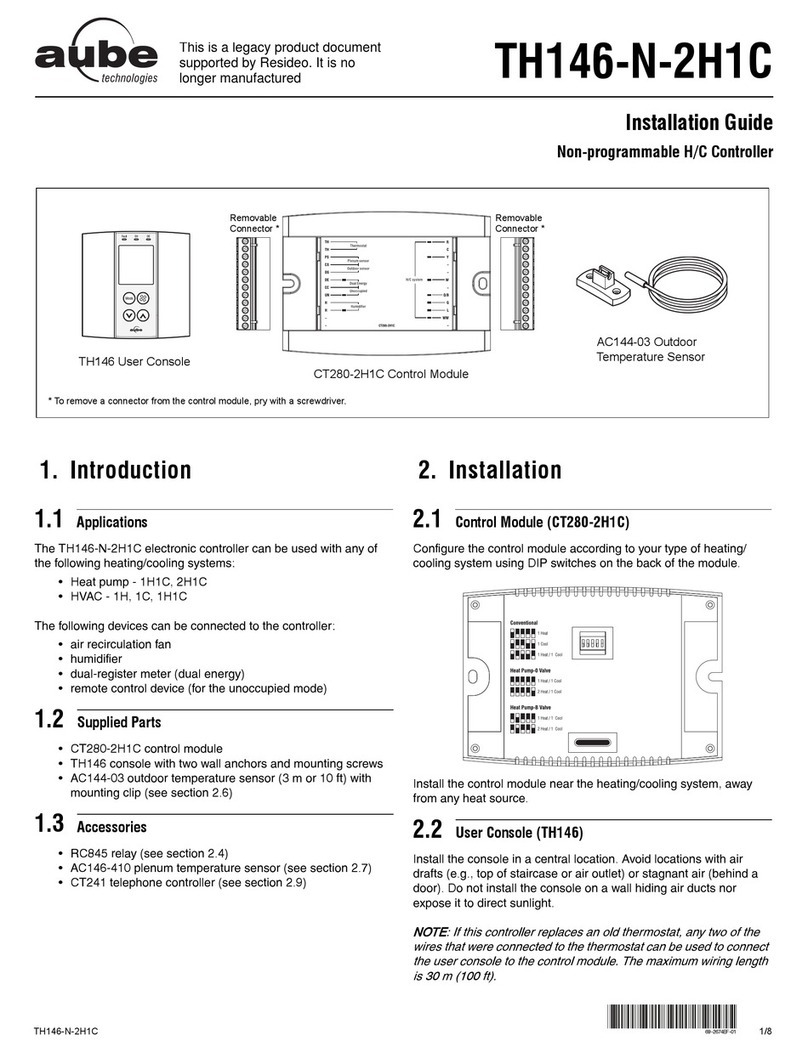 Aube Technologies TH146-N-2H1C User manual
