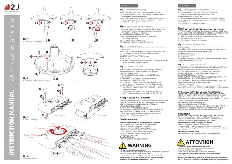 2J Antennas 2194 Series instruction manual