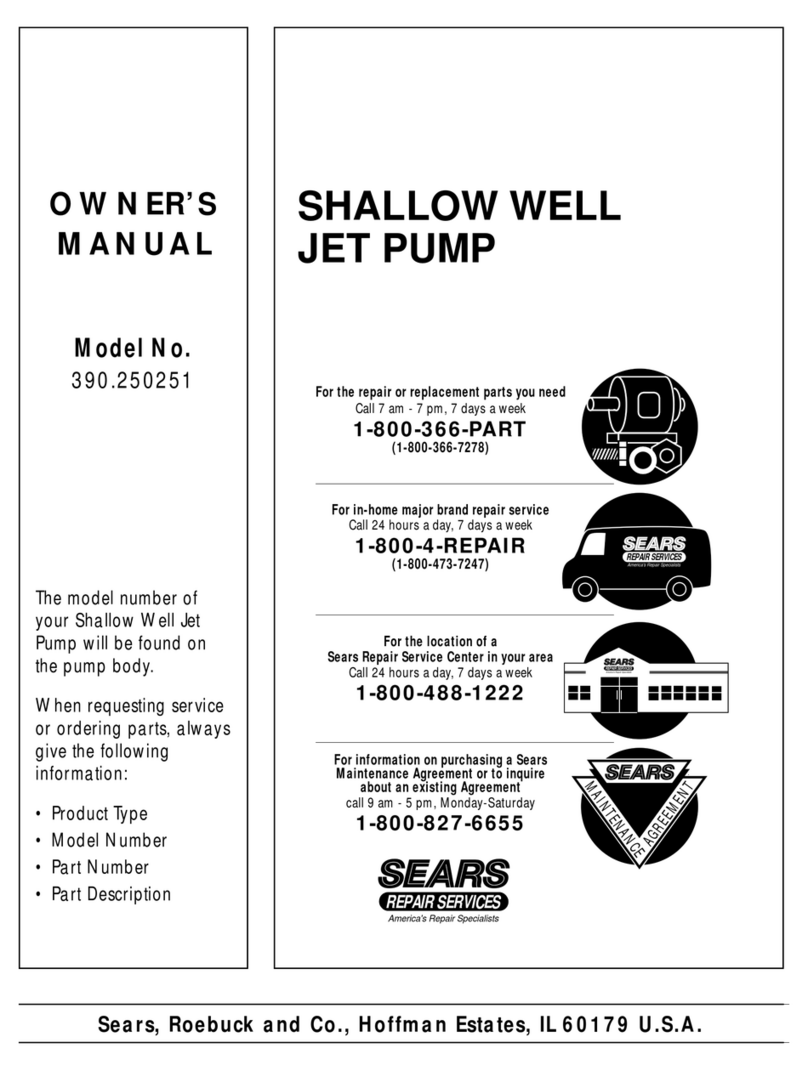 Sears 390.250251 owner's manual