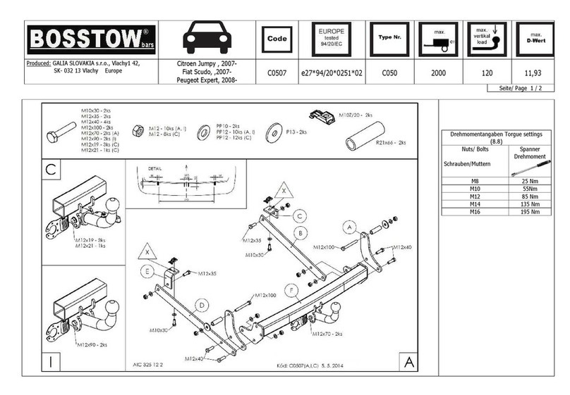 BOSSTOW C0507 User manual