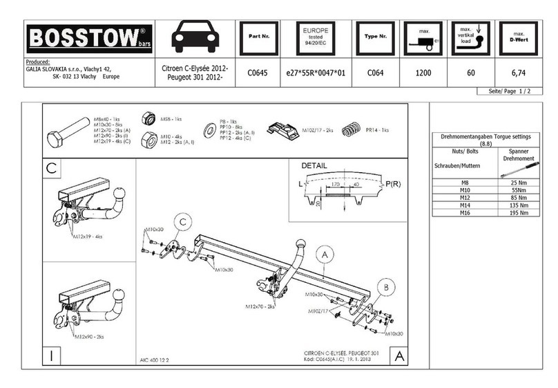 BOSSTOW C0645 quick start guide