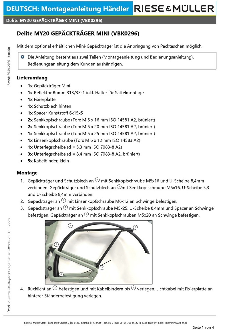 RIESE & MULLER VBK0296 User manual RIESE & MULLER VBK0296 User manual